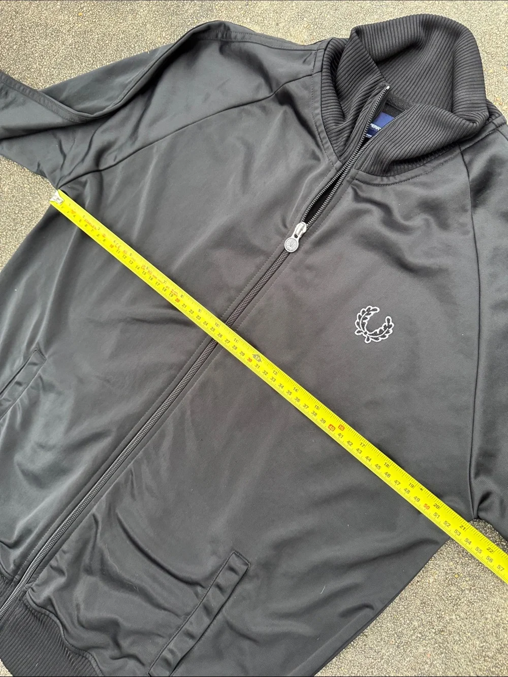 Fred Perry Black Track Jacket - Picture 7 of 8
